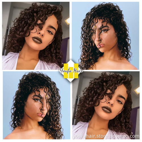 Brazilian 13x4 HD Lace Frontal Jc Kinky Curly Pre Plucked Natural Hairline with Baby Hair Ear to Ear Remy Human Frontal Closure